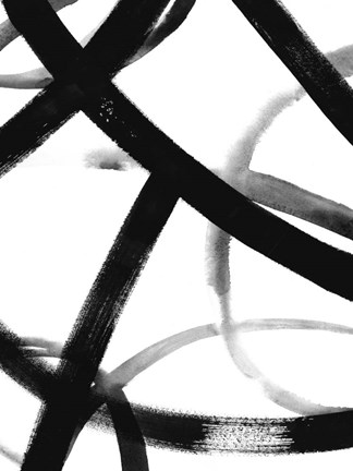 Framed Monochrome Ripple II Print