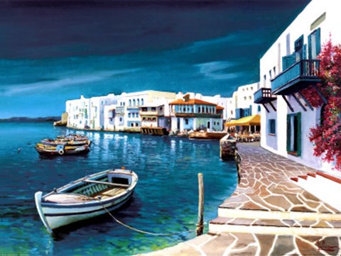 Framed Porticciolo Greco Print