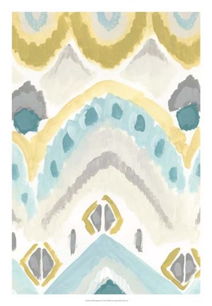 Framed Textile Impression I Print