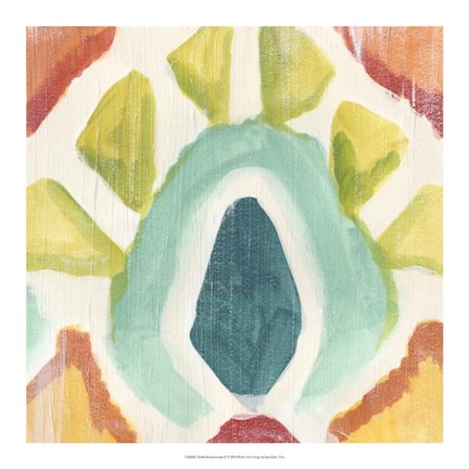 Framed Textile Kaleidoscope II Print