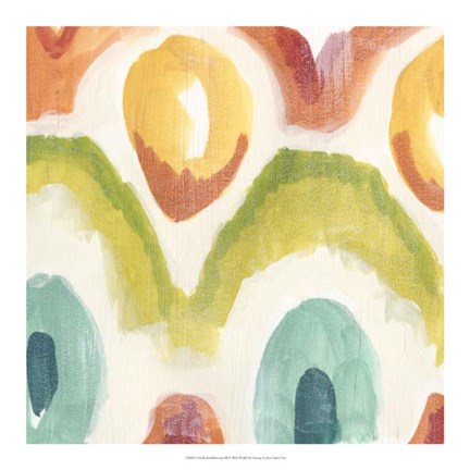 Framed Textile Kaleidoscope III Print