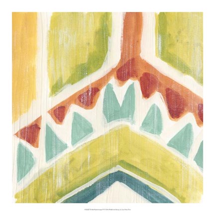 Framed Textile Kaleidoscope IV Print