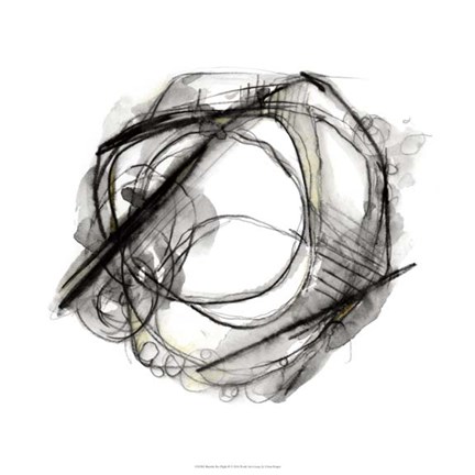 Framed Bumble Bee Flight II Print