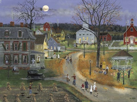 Framed Spookey Night Print