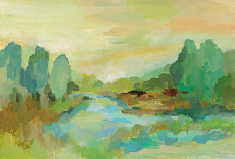 Framed Jade Forest Print