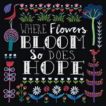 Framed Bright Folklore Inspiration II Print