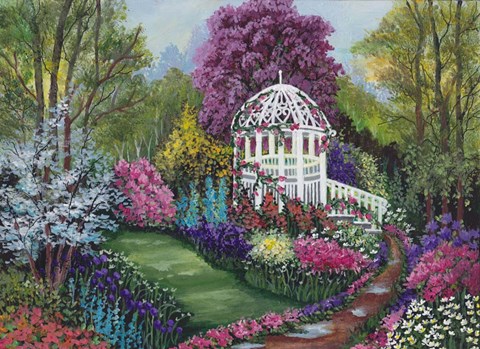 Framed Paradise Garden Print