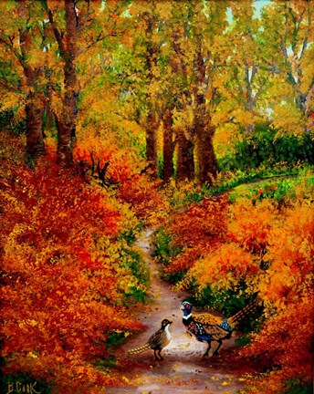 Framed Pheasant Road Print