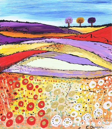 Framed Three Trees Print