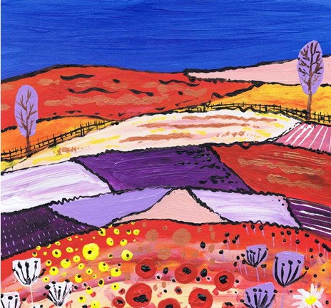 Framed Two Trees Print