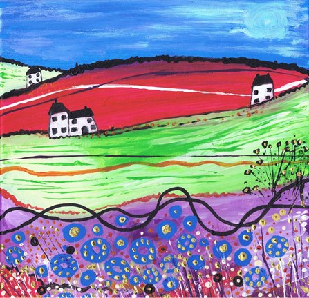 Framed Village Print