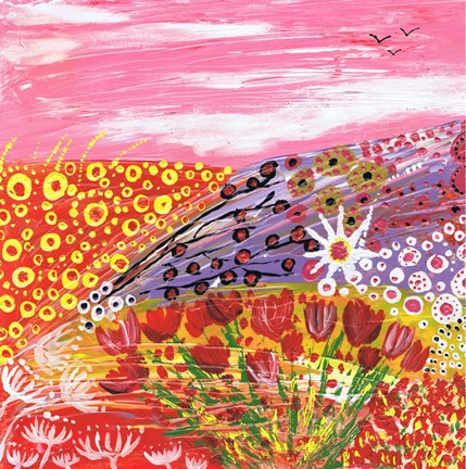 Framed Tulips in Spring Print