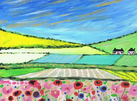 Framed Golden Cornfields Print