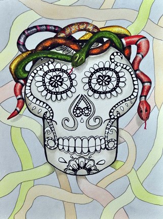 Framed Serpientes Print