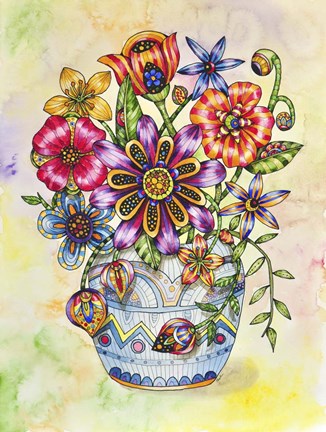 Framed Summer Blooms Print