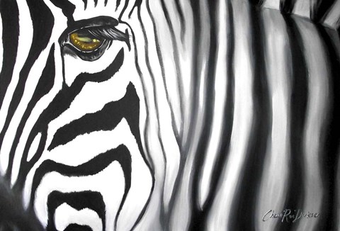 Framed Zebra Print