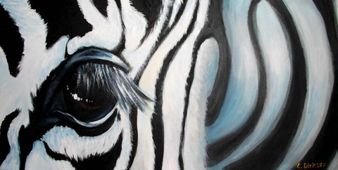 Framed Zebra Print