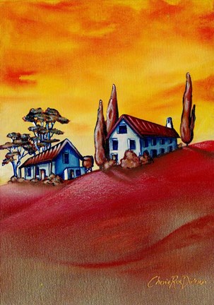 Framed Autumn Landscape Print