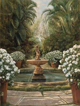 Framed Elizabeth Wright - In the Garden Size 23.75x31.5 Print