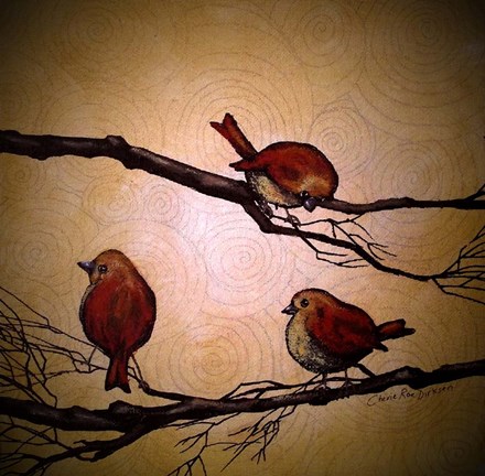 Framed Morning Tweet Print