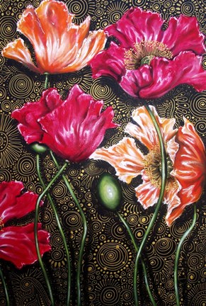 Framed Iceland Poppies Print