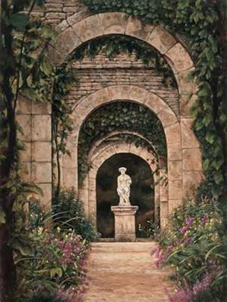 Framed Villa Garden Print