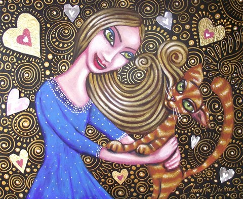 Framed Playing With My Heart Print