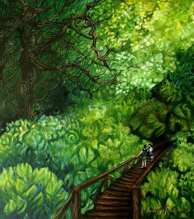 Framed Guardians of the Forest Print