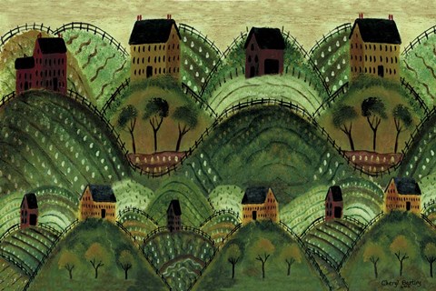 Framed Rolling Country Hills Print