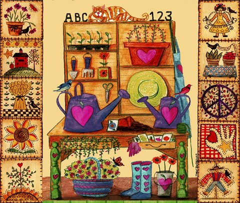 Framed He Thrives before the Sun Lang Print