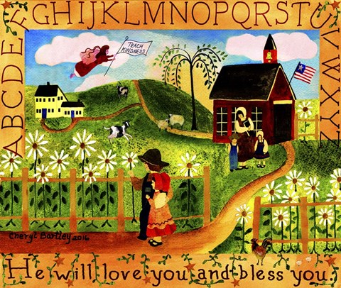 Framed He Will Love you and Bless You Print