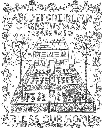 Framed Bless Our Home Print