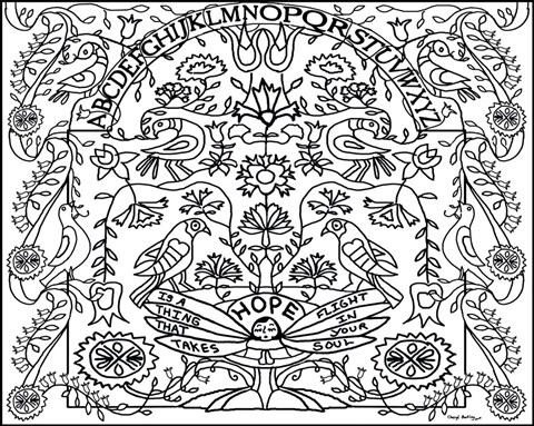 Framed Bouquet Of Hope Print