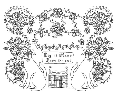 Framed Dog Mans Friend Print