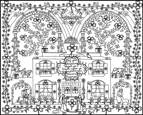 Framed March Blessing Print