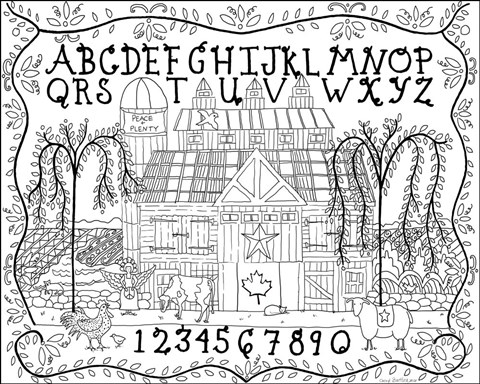 Framed Barn Blessing Canada Print