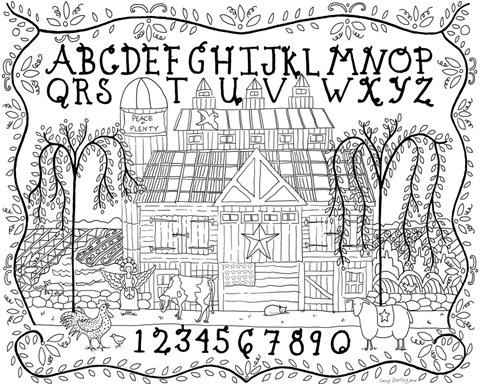 Framed Barn Blessing Print