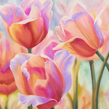 Framed Tulips in Wonderland II Print