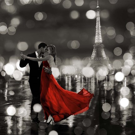 Framed Midnight in Paris (BW) Print