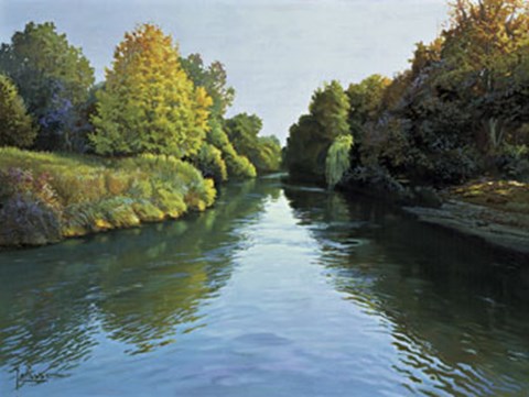 Framed Lungo Il Fiume Print