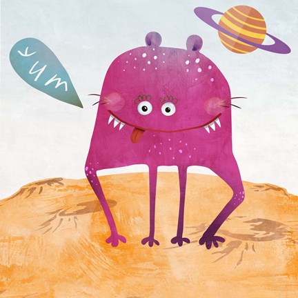 Framed Alien Friend #2 Print