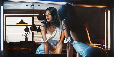 Framed In the Dim Light Print