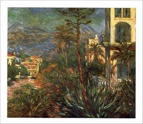Framed Villas a Bordighera Print