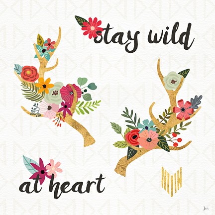 Framed Boho Beauty II Print