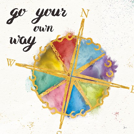 Framed Colorful World II Print