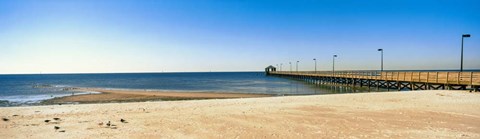 Framed Pier in the sea, Biloxi, Mississippi Print
