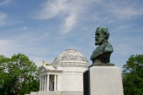 Framed Mississippi, Vicksburg, Bust of Brigadier General John E Smith Print