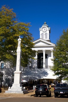 Framed Lafayette County Courthouse, Oxford, Mississippi Print