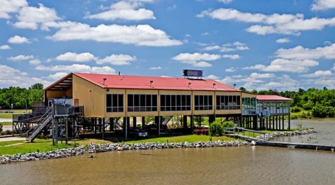 Framed Local Restaurant in Columbus, Tombigbee Waterway, Mississippi Print
