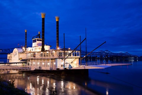 Framed Natchez Isle of Capri, Mississippi Print